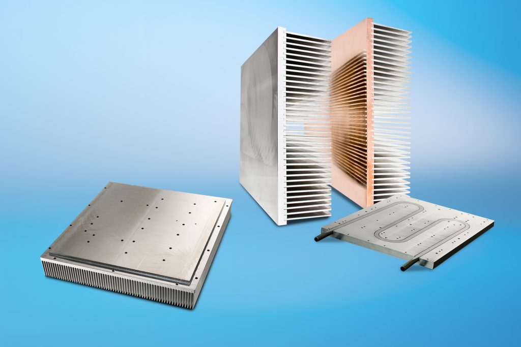 Auf der PCIM 2018 präsentiert CTX unter anderem die Hochleistungskühlkörper der Serien SuperFins und SuperPlate mit Flüssigkeitskühlung. (Bild: CTX Thermal Solutions GmbH)