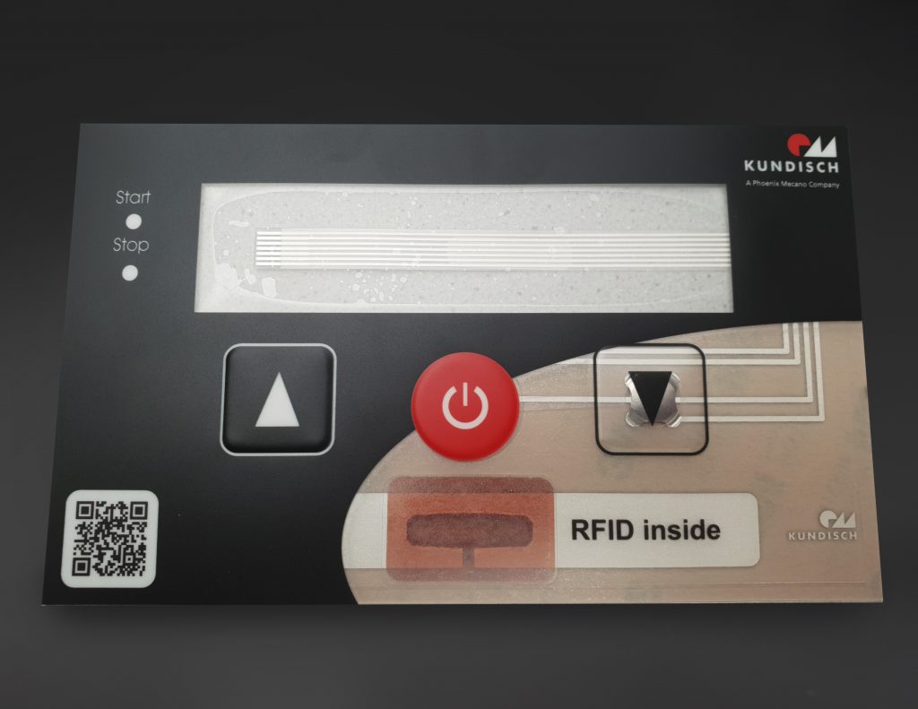 Mit der RFID-Inside-Folientastatur bietet sich Kunden ein guter Mehrwert: Ihre Anwendungen sind direkt auf Industrie 4.0 vorbereitet. (Bild: Kundisch GmbH & Co. KG)